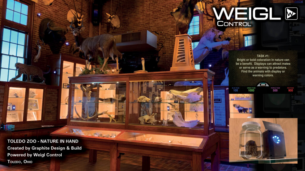 Project "Nature in Hand - Toledo Zoo" powered by Weigl show control technology since 2019